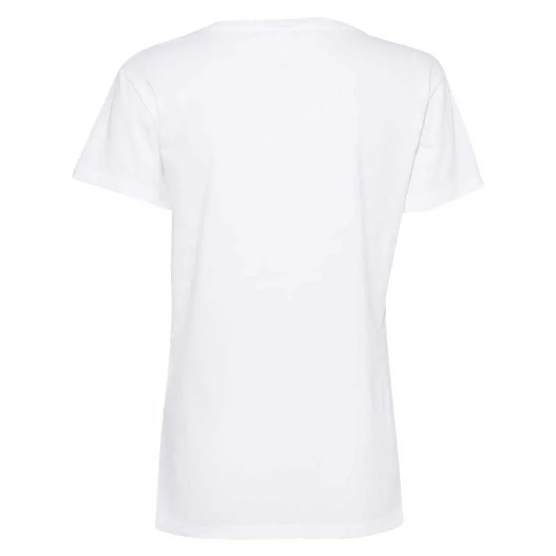 Next Level Women's White Fine Jersey Relaxed V T-Shirt