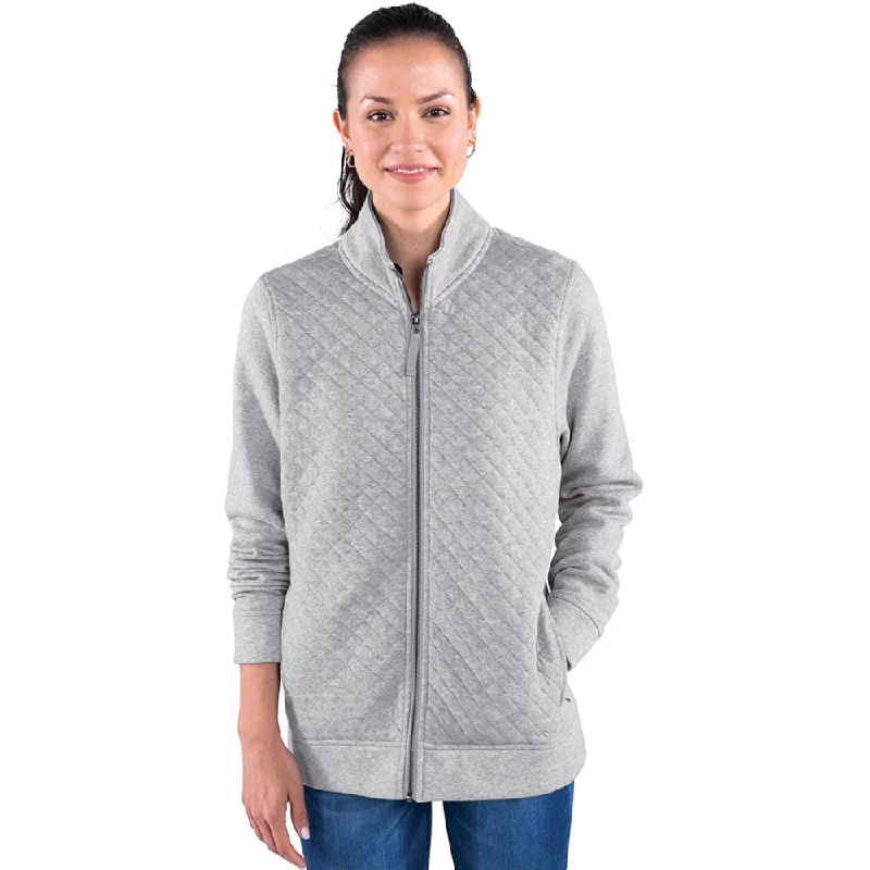 Charles River Women's Heather Grey Franconia Quilted Jacket