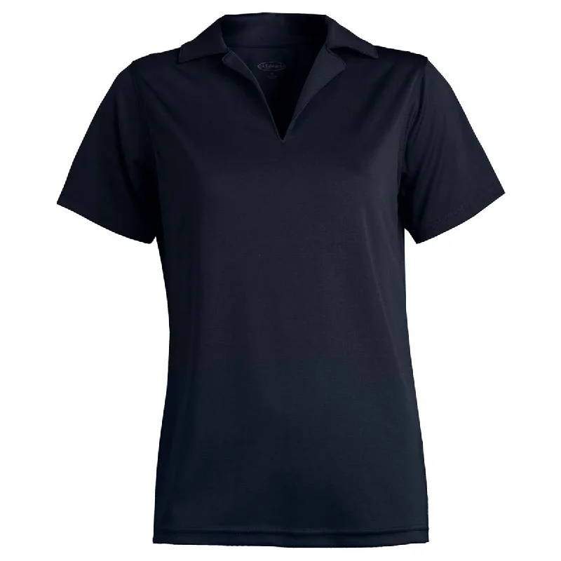 Edwards Women's Navy Performance Flat-Knit Short Sleeve Polo