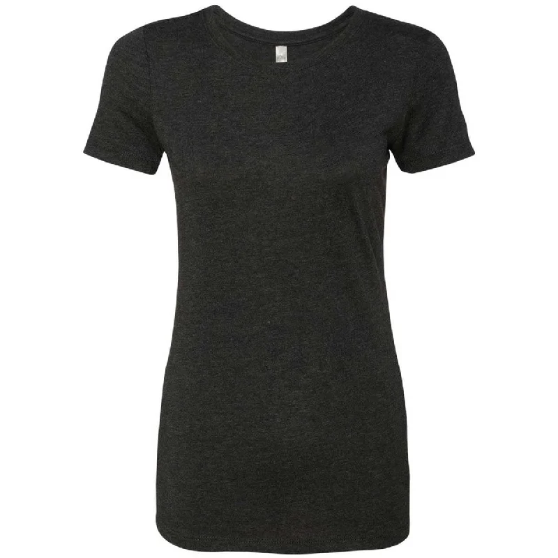 Next Level Women's Vintage Black Triblend Crew