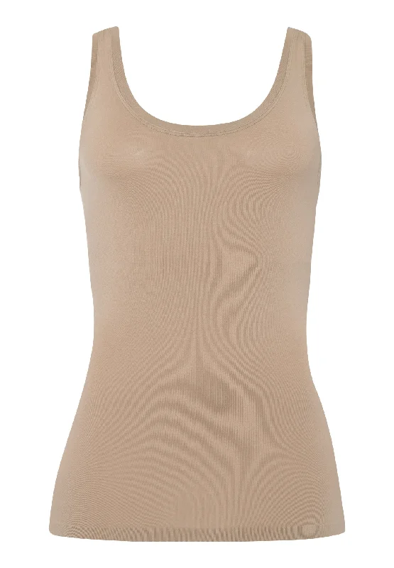 Touch Feeling Tank Top | Deep Taupe 71814-2828