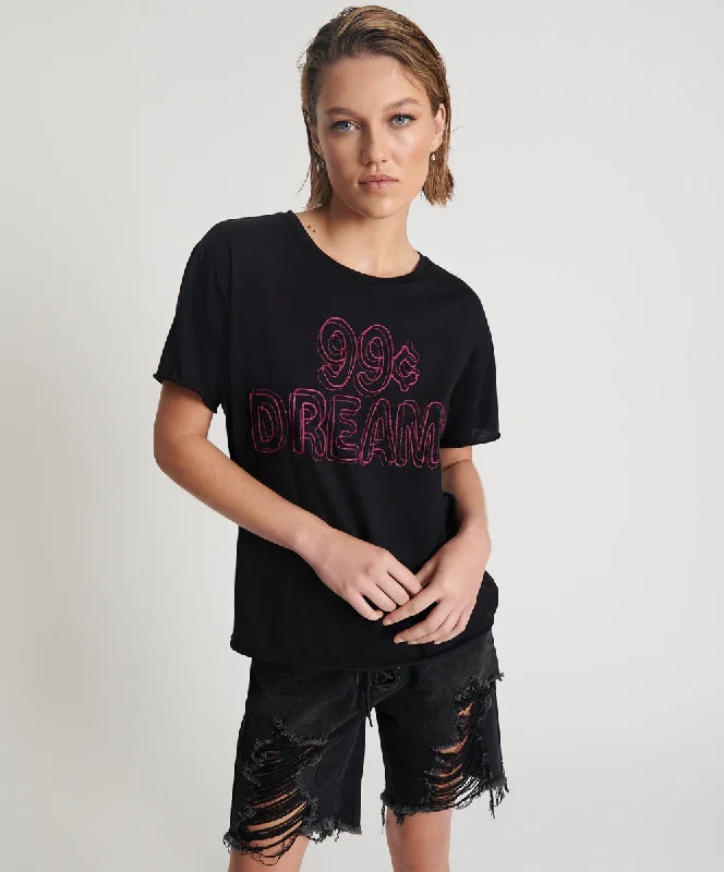 99 CENT DREAMS ORGANIC EMBROIDERED TEE