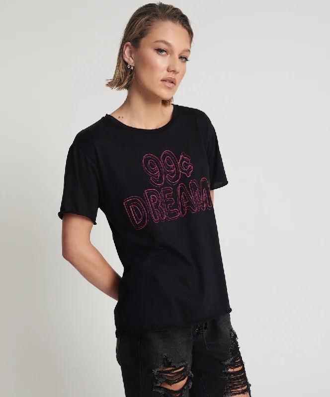 99 CENT DREAMS ORGANIC EMBROIDERED TEE