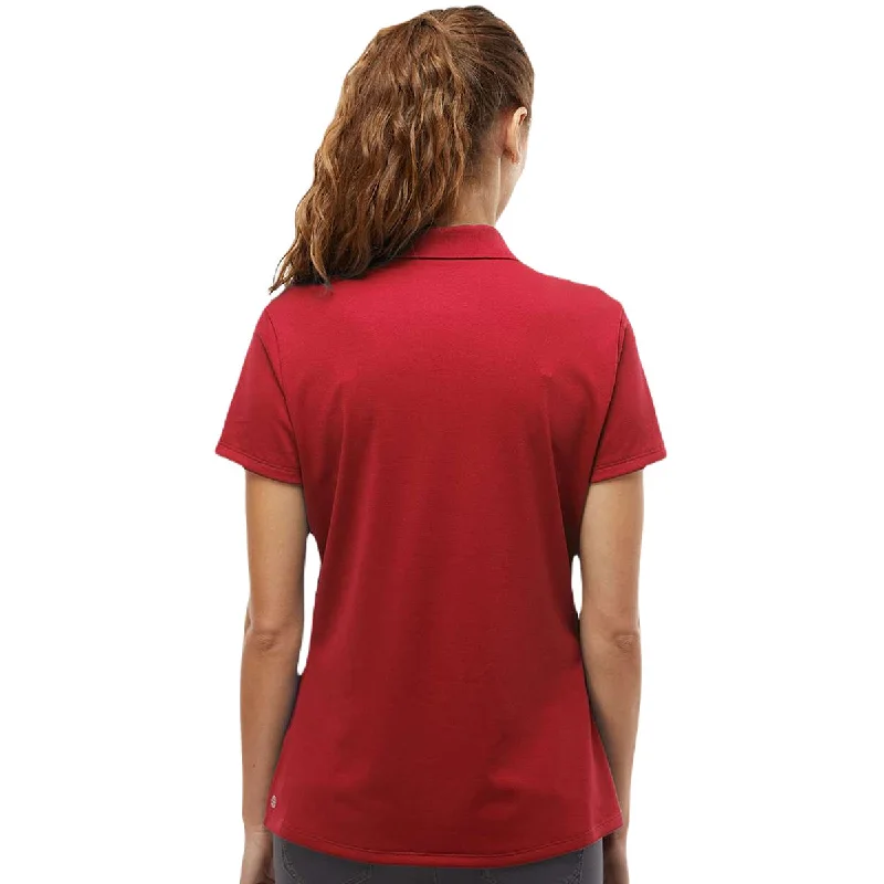 Adidas Women's Power Red Basic Sport Polo