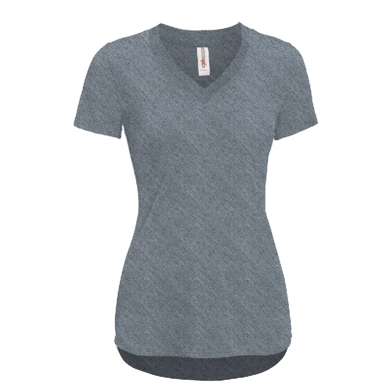 Expert Women's Charcoal TriTec Deep V-Neck Tee