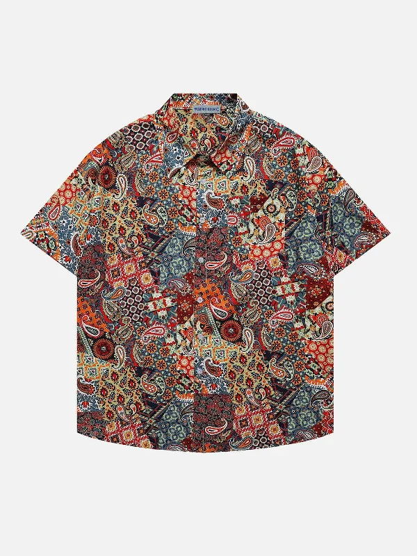 Aelfric Eden Bandana Print Short Sleeve Shirt