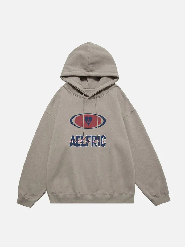 Aelfric Eden Simple Letter Print Hoodie