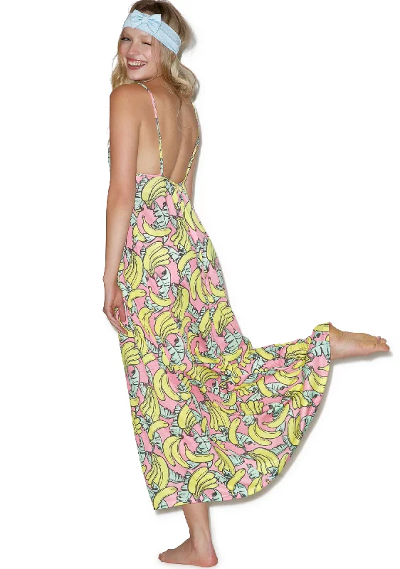 Banana Print Margarette Dress