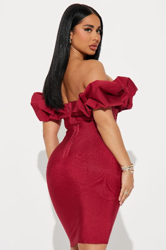 Belinda Bandage Mini Dress - Red