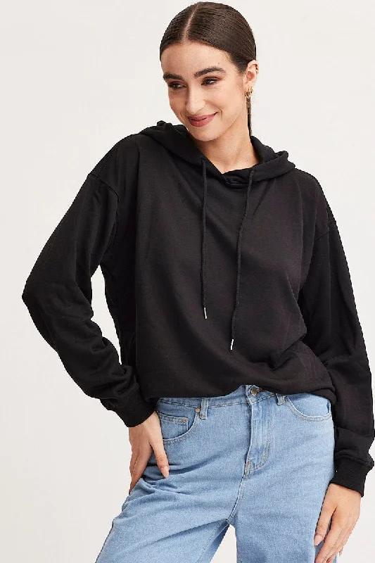 Black Hoodie Long Sleeve