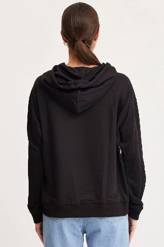 Black Hoodie Long Sleeve