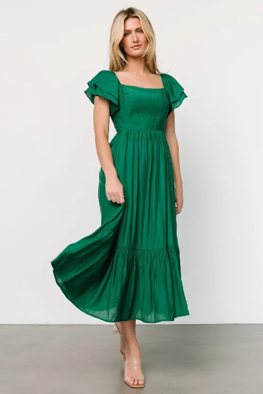 Buttercup Midi Dress | Evergreen