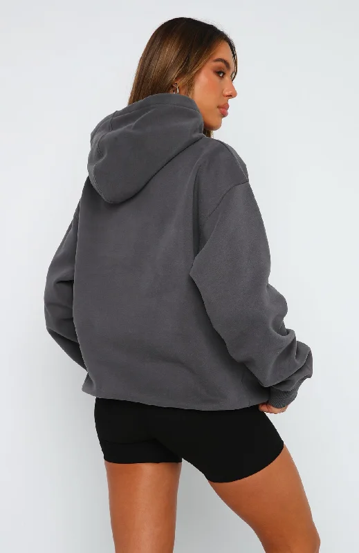 Catch You Out Oversized Hoodie Volcanic