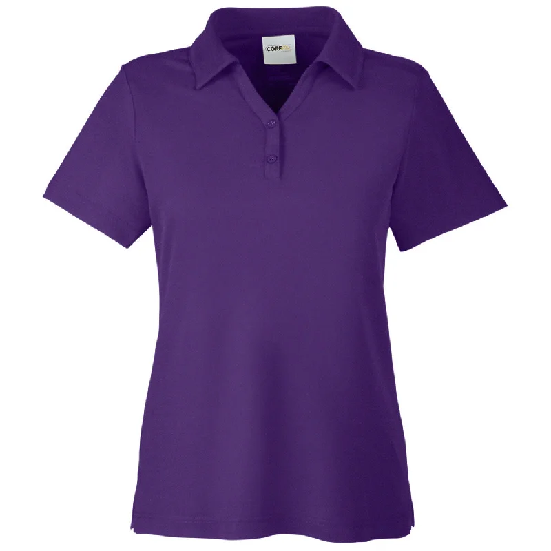 Core 365 Women's Campus Purple Fusion ChromaSoft Pique Polo