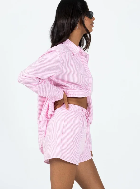 The Chloe Set Pink Stripe Lower Impact