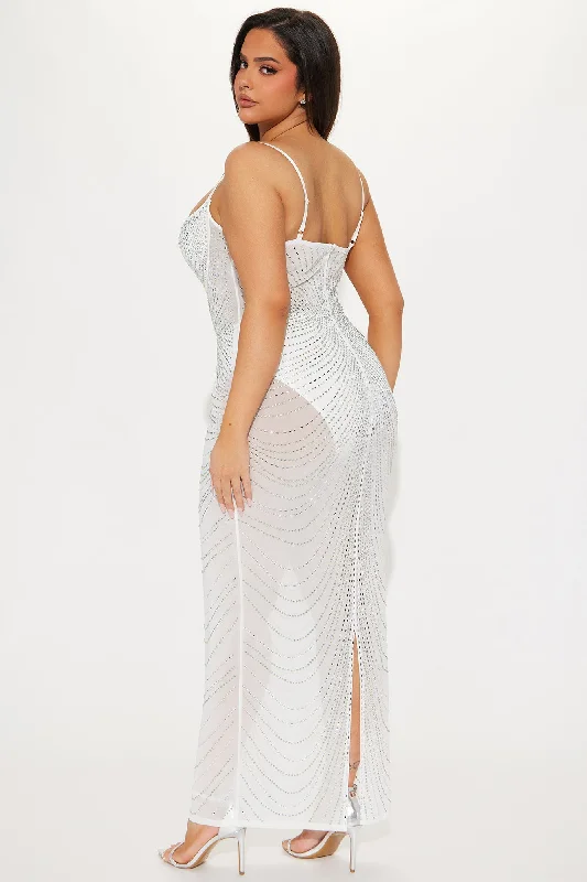 Diana Embellished Gown - White