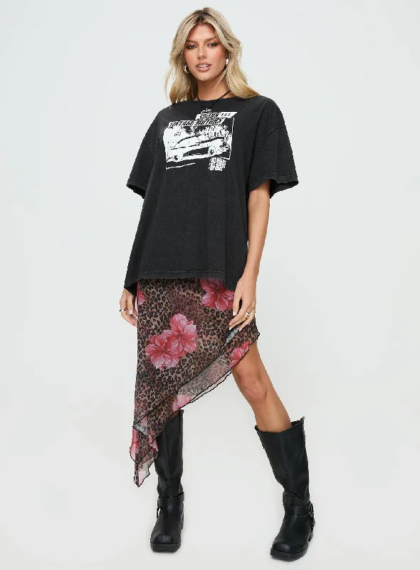 Electric Vintage Oversized Tee Black