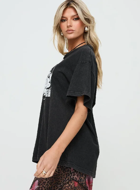 Electric Vintage Oversized Tee Black