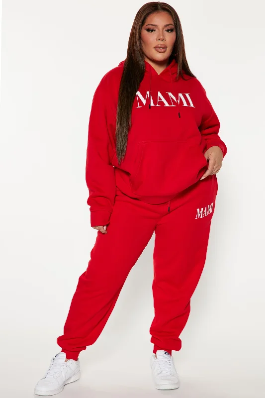 Family Goals Women's Mami Hoodie - Red