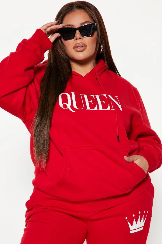 Family Goals Women's Queen Hoodie - Red