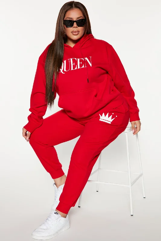 Family Goals Women's Queen Hoodie - Red