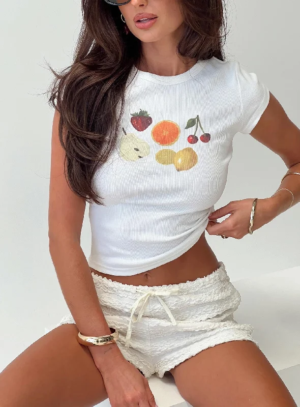 Fruit Salad Tee White Multi