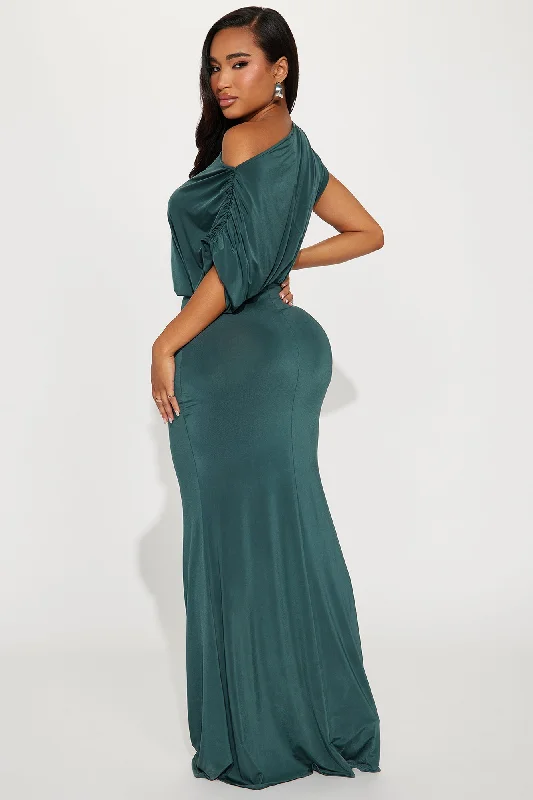 Gracing Presence Maxi Dress - Hunter