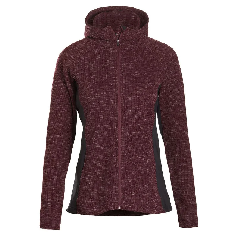 Landway Women's Dark Red Kendra Thermal Knit Jacket