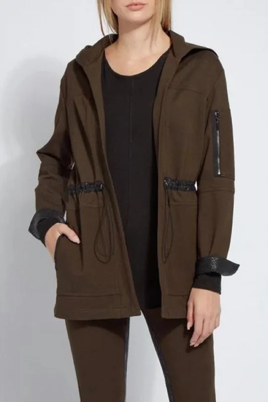 Hibernation Hooded Parka In Brown