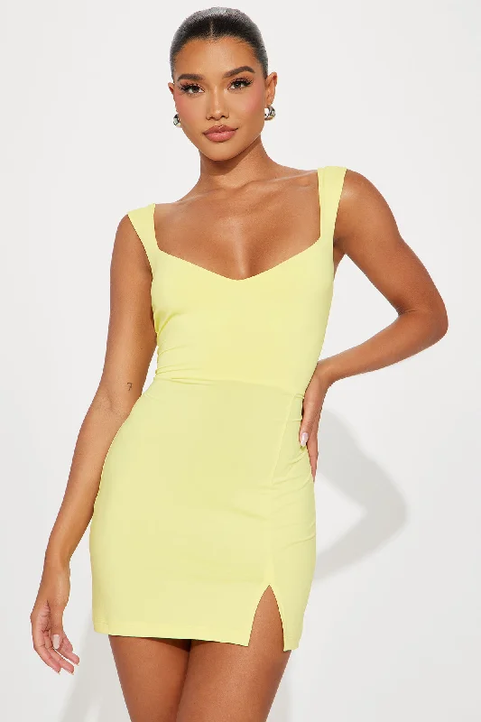 In My Diva Era Mini Dress - Yellow