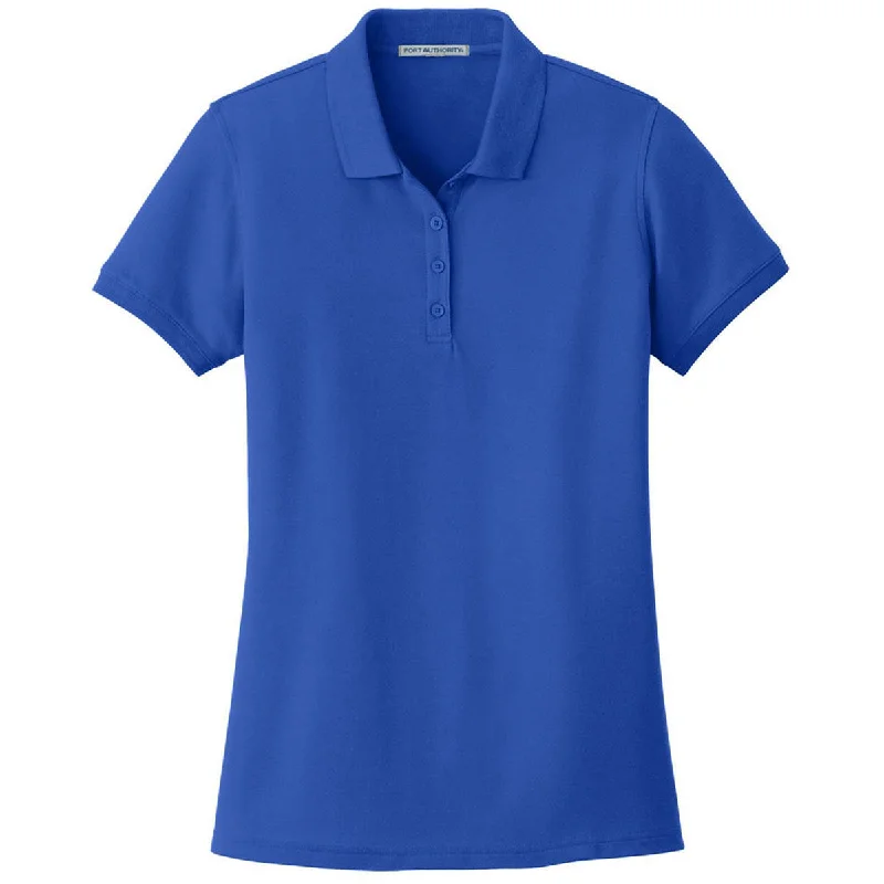 Port Authority Women's True Royal Core Classic Pique Polo