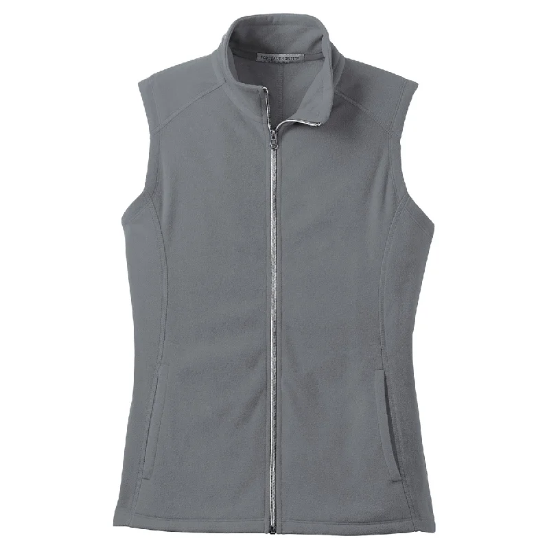 Port Authority Women's Pearl Grey Microfleece Vest