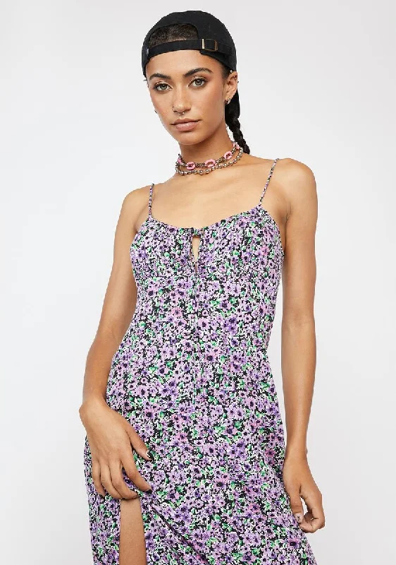 Lilac Blossom Cypress Midi Dress