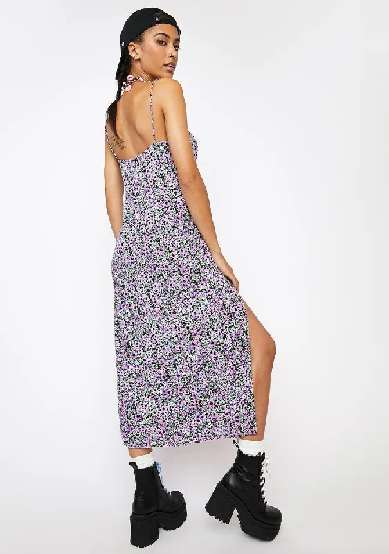 Lilac Blossom Cypress Midi Dress