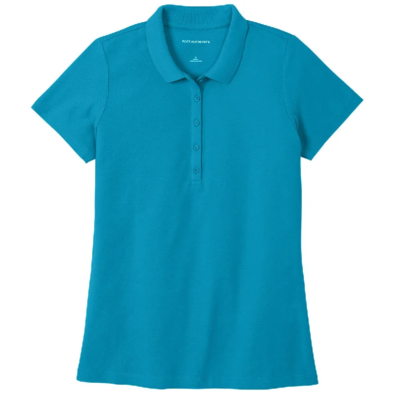 Port Authority Women's Parcel Blue SuperPro React Polo