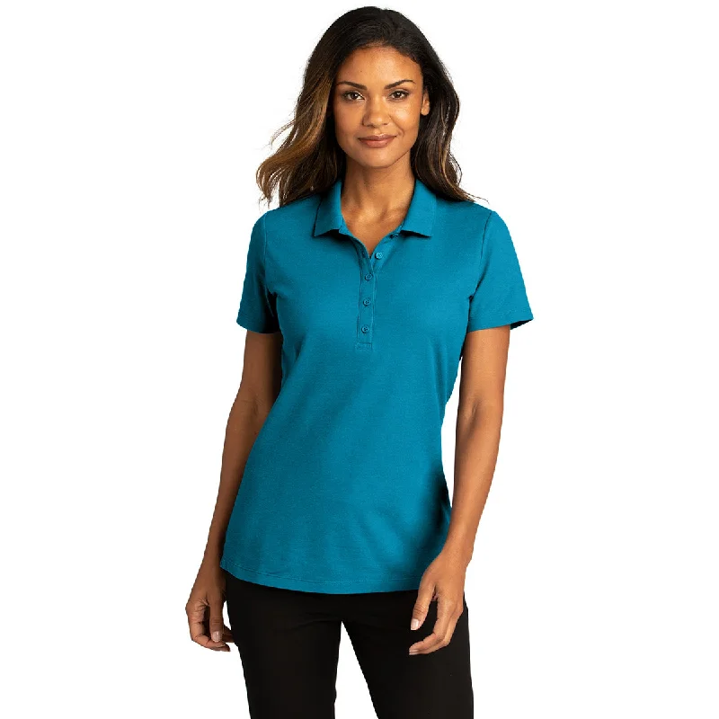 Port Authority Women's Parcel Blue SuperPro React Polo