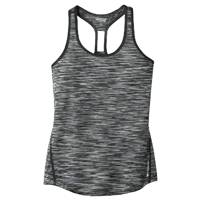 OGIO Endurance Women's Blacktop Space Dye Verge Racerback Tank