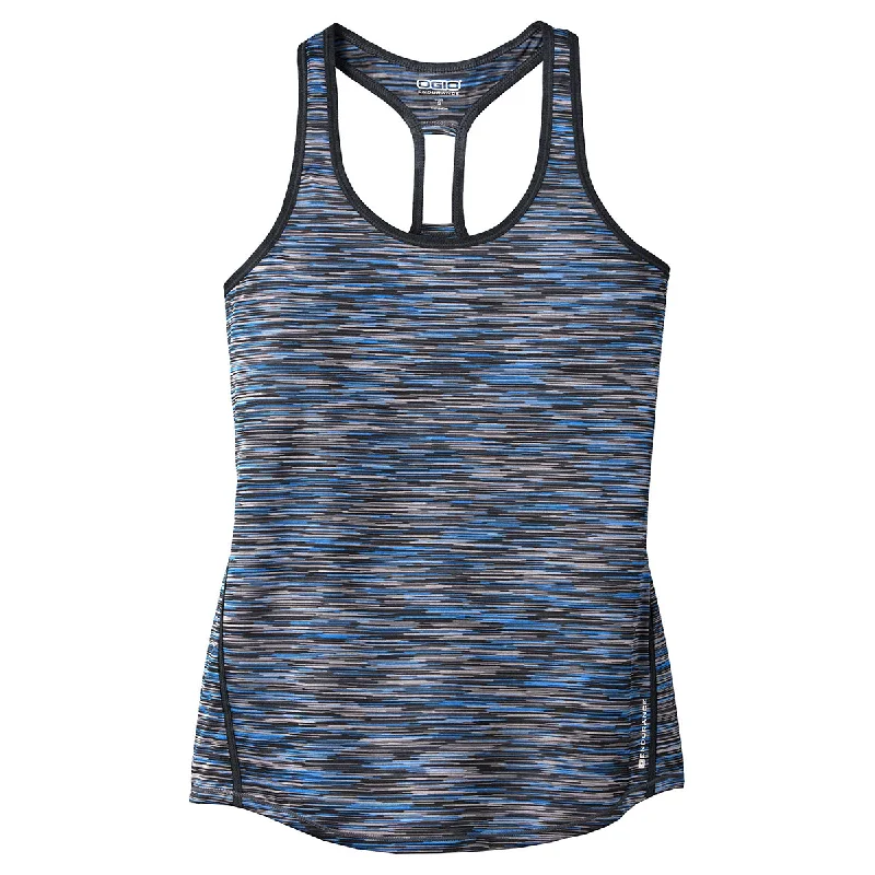 OGIO Endurance Women's Electric Blue Space Dye Verge Racerback Tank