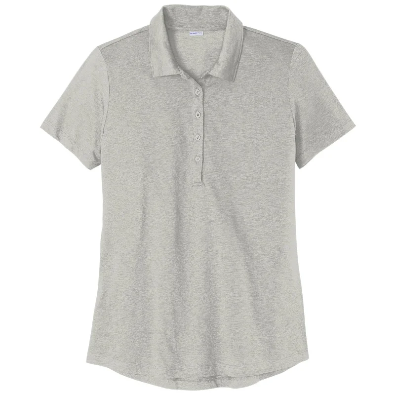 Sport-Tek Women's Silver PosiCharge Strive Polo