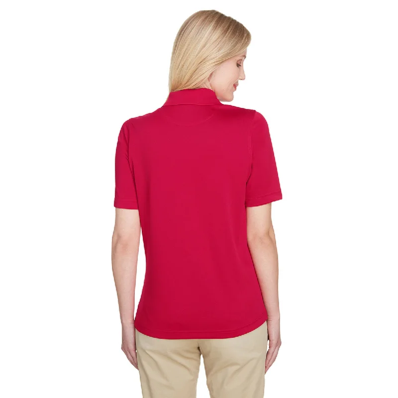 Harriton Women's Red Advantage Snag Protection Plus Polo