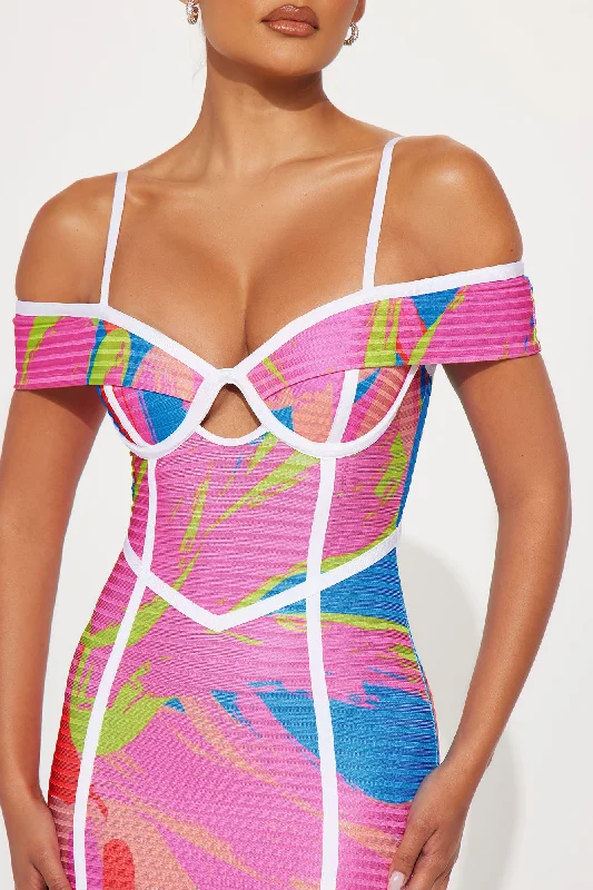 Mali Bandage Mini Dress - Multi Color