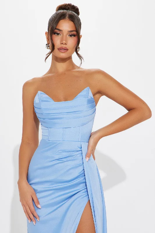 Maya Corset Gown - Blue