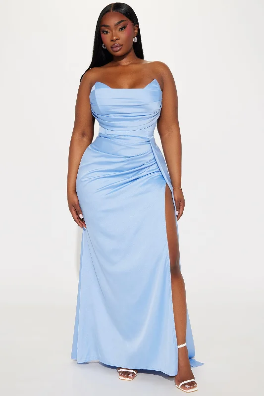 Maya Corset Gown - Blue