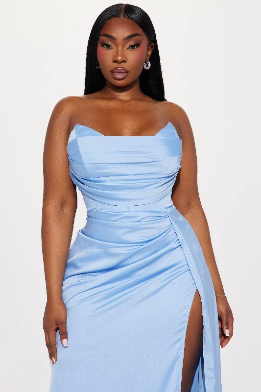 Maya Corset Gown - Blue