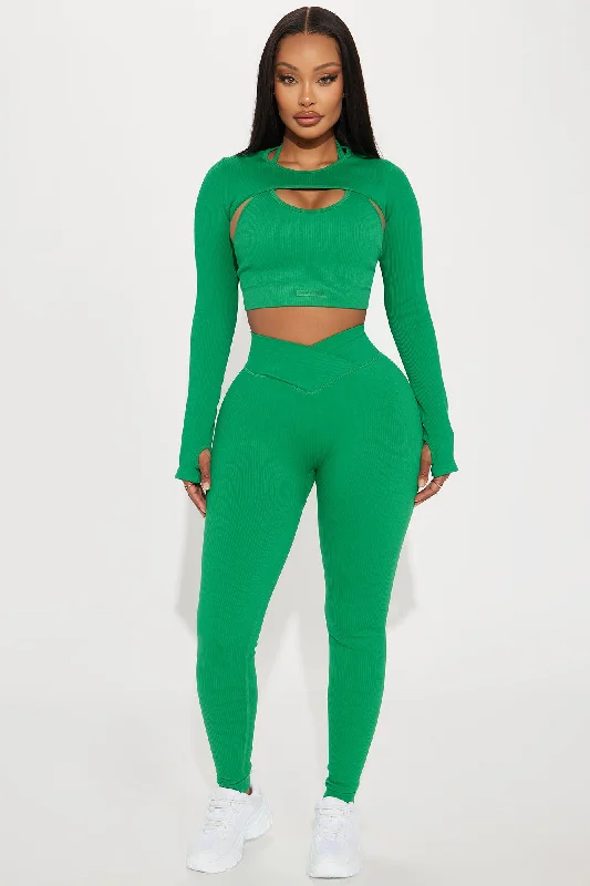 Namaste Seamless Active Leggings - Kelly Green