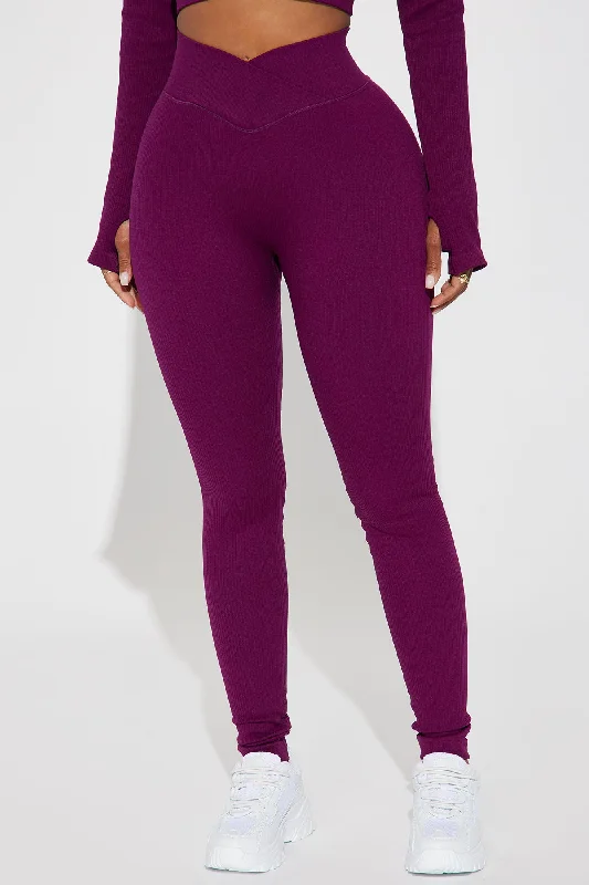 Namaste Seamless Active Leggings - Plum