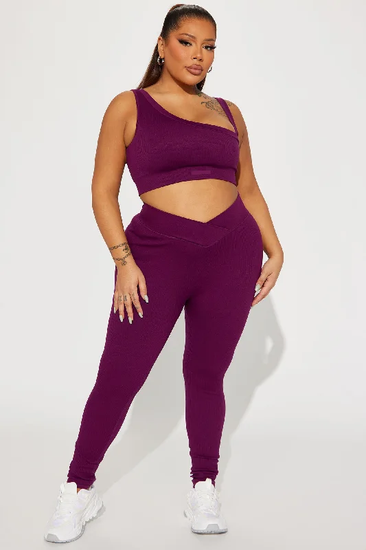 Namaste Seamless Active Leggings - Plum