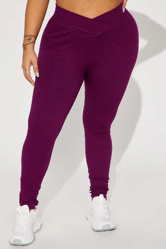 Namaste Seamless Active Leggings - Plum