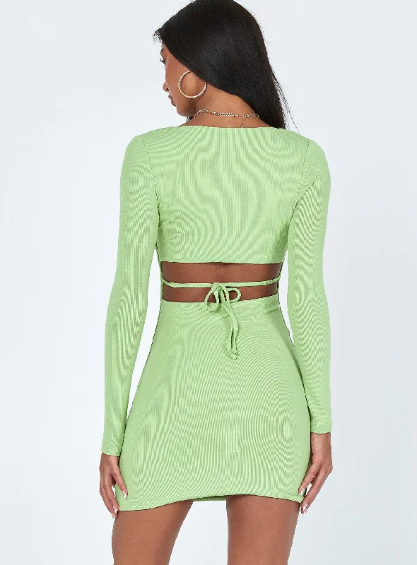 Nolan Mini Dress Green