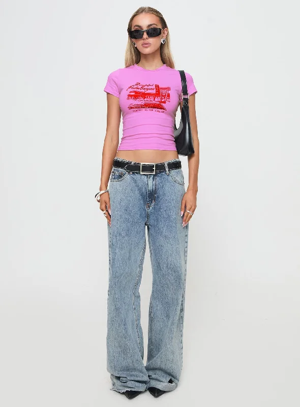 Palm Canyon Tee Pink